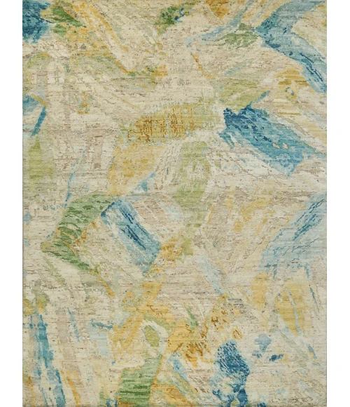 Exquisite Rugs Moderno Yellow/Green/Blue 74256X9 6ft.X9ft. Rect. Rug