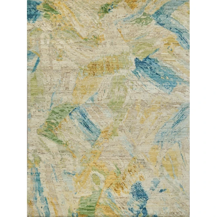 Exquisite Rugs Moderno Yellow/Green/Blue 74256X9 6ft.X9ft. Rect. Rug