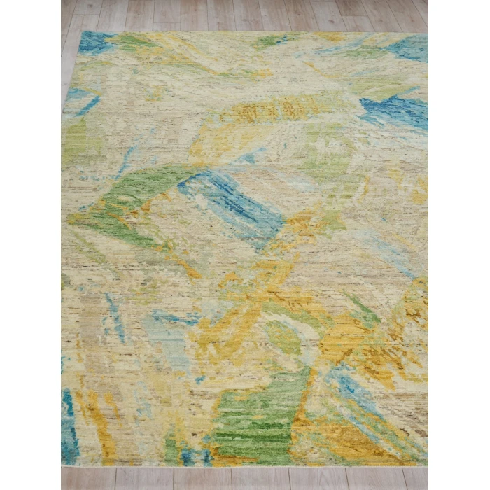 Exquisite Rugs Moderno Yellow/Green/Blue 74256X9 6ft.X9ft. Rect. Rug