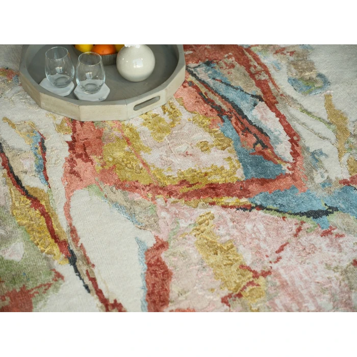 Exquisite Rugs Vibrance Pink/Red/Blue/Multi 74378X10 8ft.X10ft. Rect. Rug