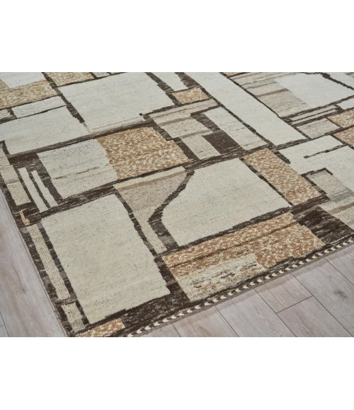 Exquisite Rugs Alcama Beige/Ivory/Brown 74541X16 1ft.X1ft.6in. Rect. Rug