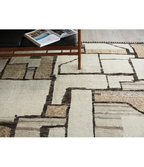 Exquisite Rugs Alcama Beige/Ivory/Brown 74541X16 1ft.X1ft.6in. Rect. Rug