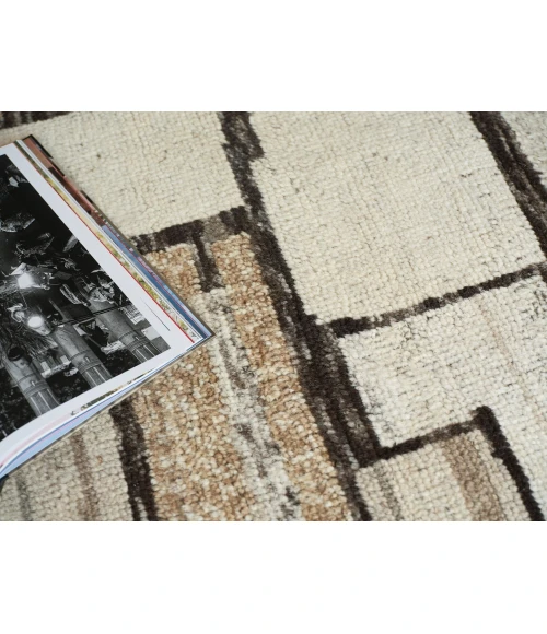 Exquisite Rugs Alcama Beige/Ivory/Brown 74541X16 1ft.X1ft.6in. Rect. Rug