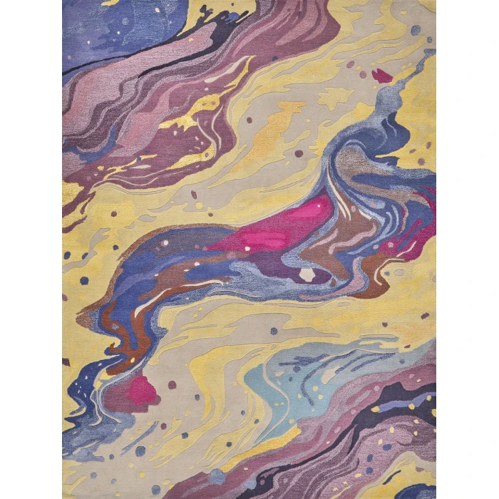 Exquisite Rugs Solara Purple/Yellow/Multi 74788X10 8ft.X10ft. Rect. Rug