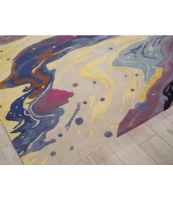 Exquisite Rugs Solara Purple/Yellow/Multi 74788X10 8ft.X10ft. Rect. Rug