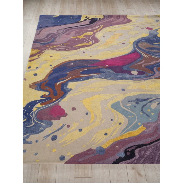 Exquisite Rugs Solara Purple/Yellow/Multi 74788X10 8ft.X10ft. Rect. Rug