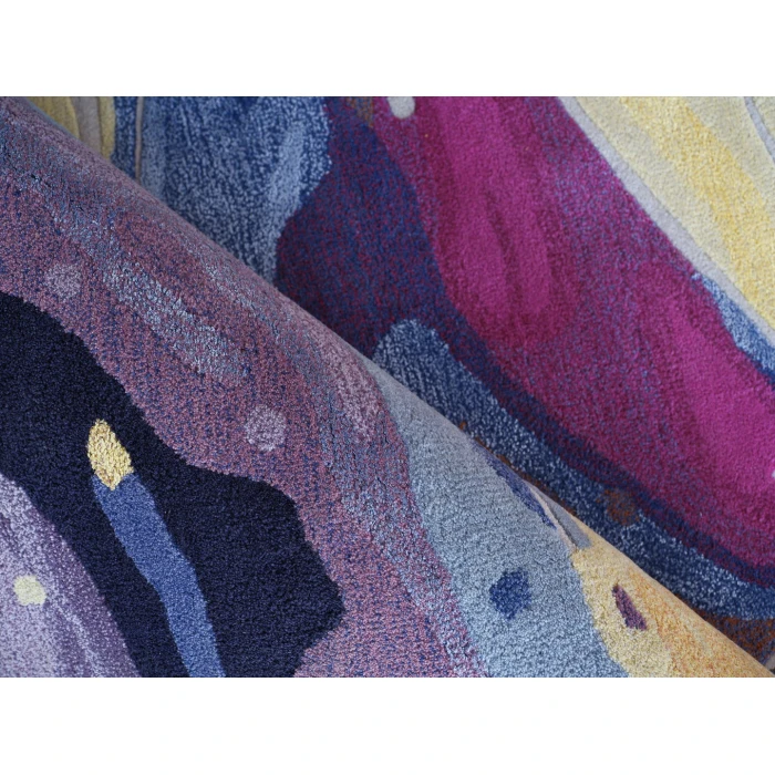 Exquisite Rugs Solara Purple/Yellow/Multi 74788X10 8ft.X10ft. Rect. Rug
