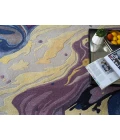 Exquisite Rugs Solara Purple/Yellow/Multi 74788X10 8ft.X10ft. Rect. Rug