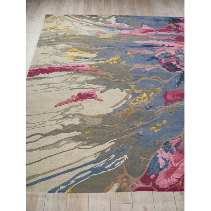 Exquisite Rugs Solara Pink/Blue/Multi 74808X10 8ft.X10ft. Rect. Rug