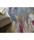 Exquisite Rugs Solara Pink/Blue/Multi 74808X10 8ft.X10ft. Rect. Rug