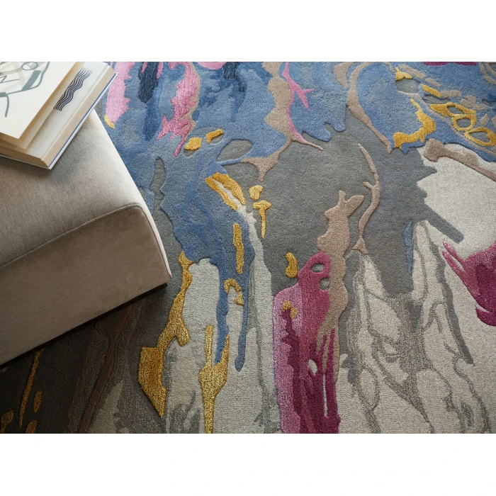 Exquisite Rugs Solara Pink/Blue/Multi 74808X10 8ft.X10ft. Rect. Rug