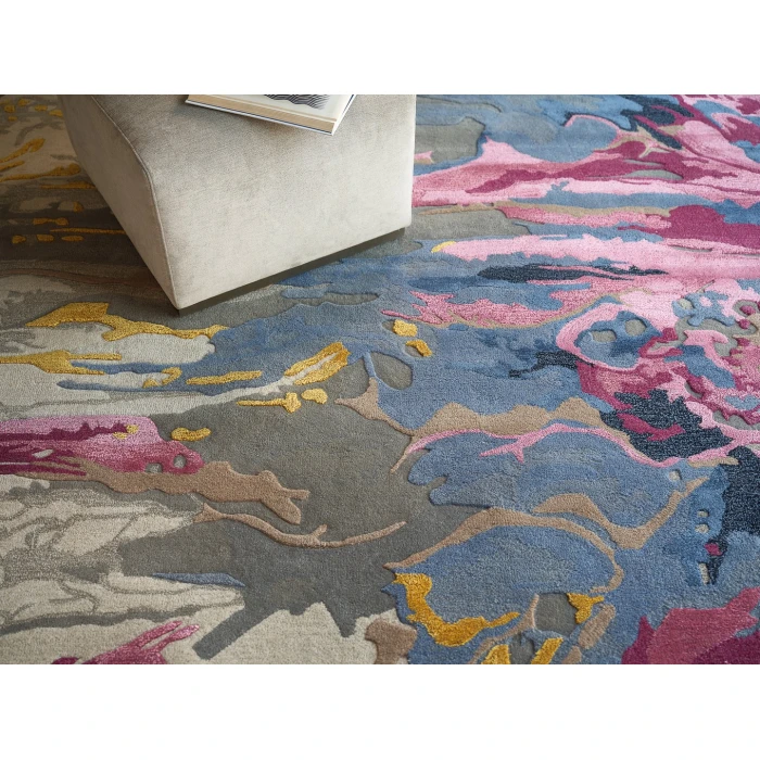 Exquisite Rugs Solara Pink/Blue/Multi 74808X10 8ft.X10ft. Rect. Rug