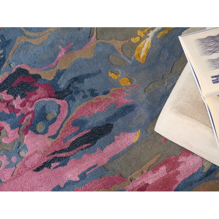 Exquisite Rugs Solara Pink/Blue/Multi 74808X10 8ft.X10ft. Rect. Rug