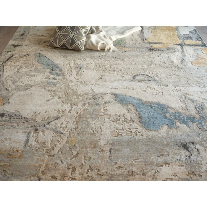 Exquisite Rugs Floor Art Blue/Silver/Multi 74868X10 8ft.X10ft. Rect. Rug