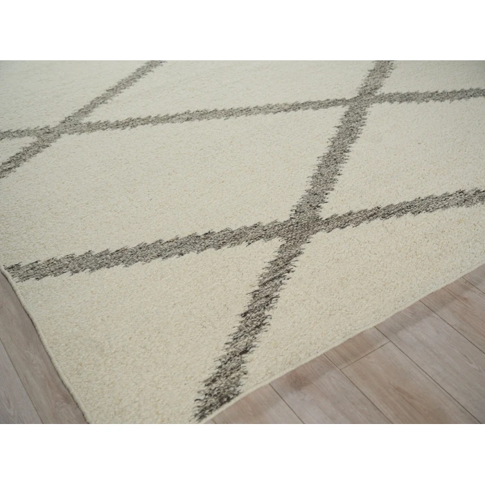 Exquisite Rugs Sunstone Ivory/Black 74906X9 6ft.X9ft. Rect. Rug