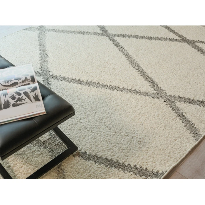 Exquisite Rugs Sunstone Ivory/Black 74906X9 6ft.X9ft. Rect. Rug