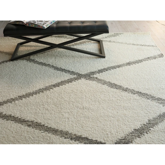 Exquisite Rugs Sunstone Ivory/Black 74906X9 6ft.X9ft. Rect. Rug