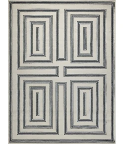 Exquisite Rugs Studio Ivory/Black 75316X9 6ft.X9ft. Rect. Rug