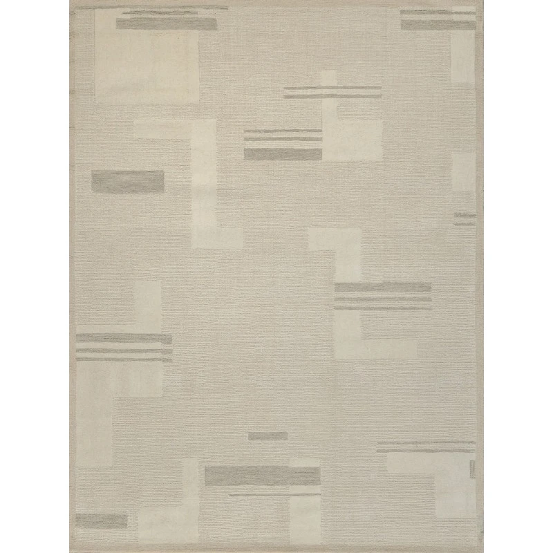 Exquisite Rugs Nicada Silver/Ivory 76179X12 9ft.X12ft. Rect. Rug