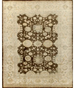 Exquisite Rugs Antique Weave Oushak Brown/Ivory 80046X9 6ft.X9ft. Rect. Rug