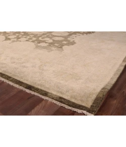 Exquisite Rugs Antique Weave Oushak Brown/Ivory 80046X9 6ft.X9ft. Rect. Rug