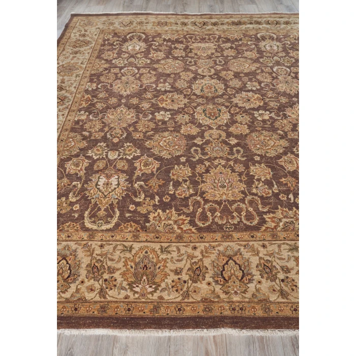 Exquisite Rugs Antique Weave Ziegler Brown/Ivory 80539X10 9ft.X10ft. Rect. Rug
