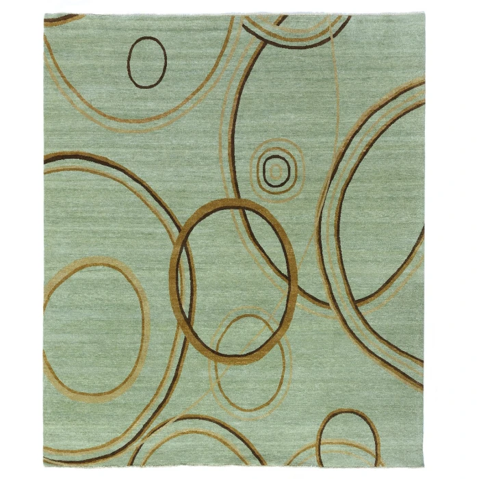 Exquisite Rugs Soho Light Blue/Green 80576X9 6ft.X9ft. Rect. Rug