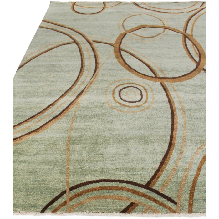 Exquisite Rugs Soho Light Blue/Green 80576X9 6ft.X9ft. Rect. Rug