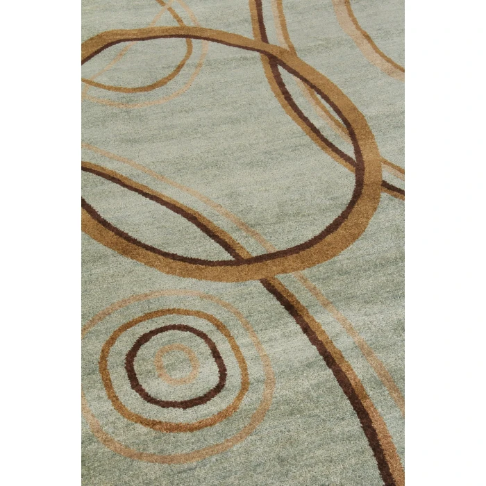 Exquisite Rugs Soho Light Blue/Green 80576X9 6ft.X9ft. Rect. Rug