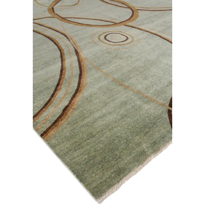 Exquisite Rugs Soho Light Blue/Green 80576X9 6ft.X9ft. Rect. Rug