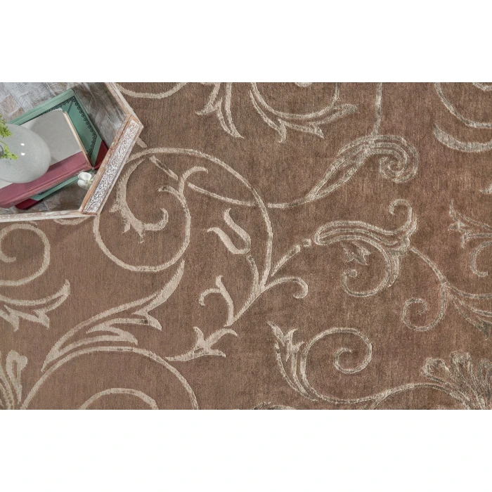 Exquisite Rugs Super Tibetan Chocolate 809686X106 8ft.6in.X10ft.6in. Rect. Rug