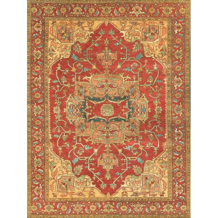Exquisite Rugs Antique Weave Serapi Red 81449X12 9ft.X12ft. Rect. Rug