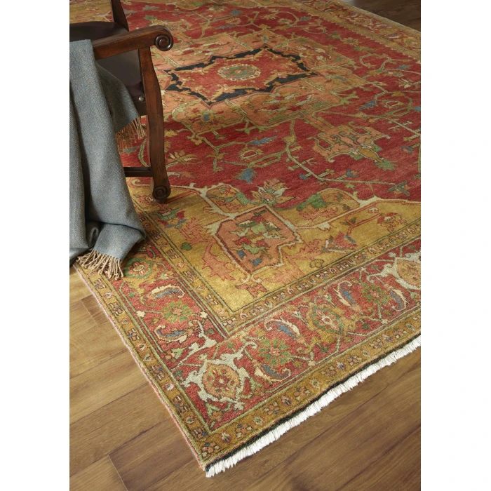Exquisite Rugs Antique Weave Serapi Red 81449X12 9ft.X12ft. Rect. Rug