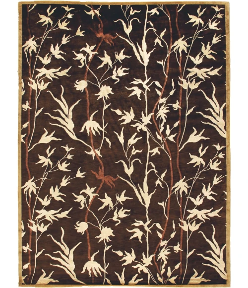 Exquisite Rugs Milano Velvet Brown/Ivory 82128X10 8ft.X10ft. Rect. Rug