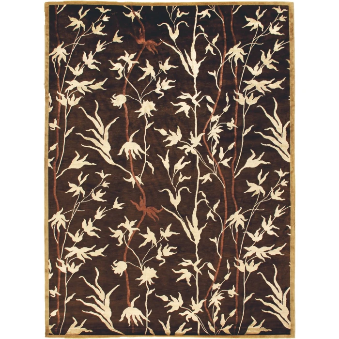 Exquisite Rugs Milano Velvet Brown/Ivory 82128X10 8ft.X10ft. Rect. Rug