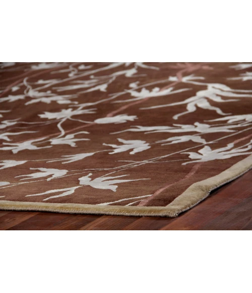 Exquisite Rugs Milano Velvet Brown/Ivory 82128X10 8ft.X10ft. Rect. Rug