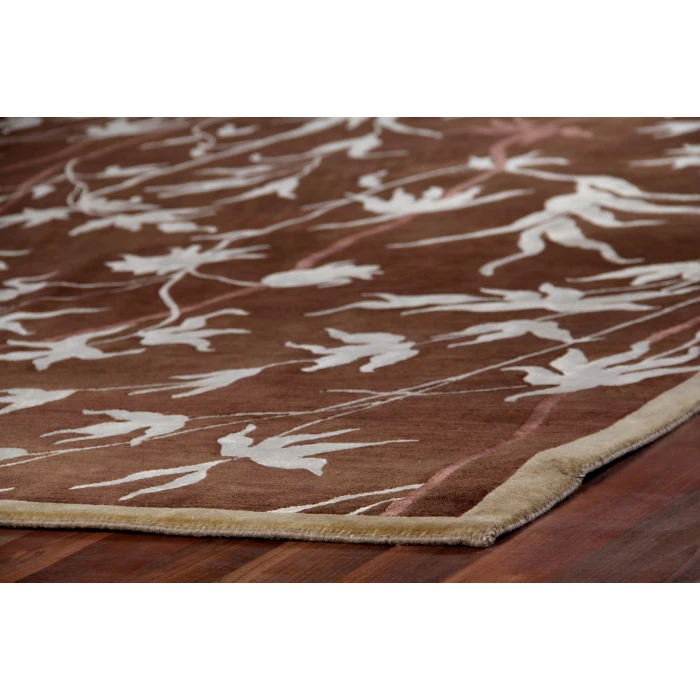 Exquisite Rugs Milano Velvet Brown/Ivory 82128X10 8ft.X10ft. Rect. Rug
