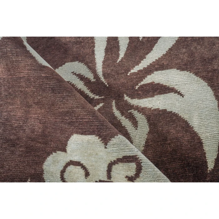 Exquisite Rugs Antique Weave Ziegler Brown/Light Blue 82329X126 9ft.X12ft.6in. Rect. Rug