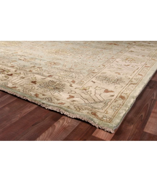 Exquisite Rugs Antique Weave Oushak Light Blue/Ivory 82371X16 1ft.X1ft.6in. Rect. Rug