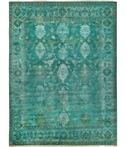 Exquisite Rugs Overdye Antique Weave Green 83039X12 9ft.X12ft. Rect. Rug