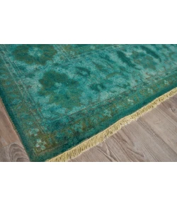 Exquisite Rugs Overdye Antique Weave Green 83039X12 9ft.X12ft. Rect. Rug