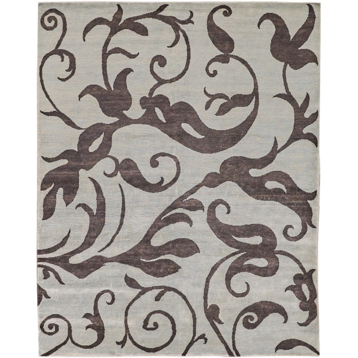 Exquisite Rugs Soho Blue/Chocolate 90108X10 8ft.X10ft. Rect. Rug