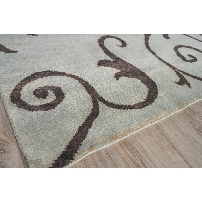 Exquisite Rugs Soho Blue/Chocolate 90108X10 8ft.X10ft. Rect. Rug
