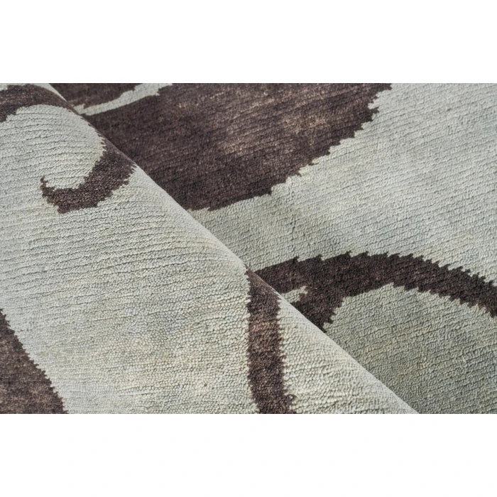 Exquisite Rugs Soho Blue/Chocolate 90108X10 8ft.X10ft. Rect. Rug