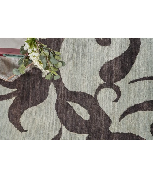 Exquisite Rugs Soho Blue/Chocolate 901012X15 12ft.X15ft. Rect. Rug
