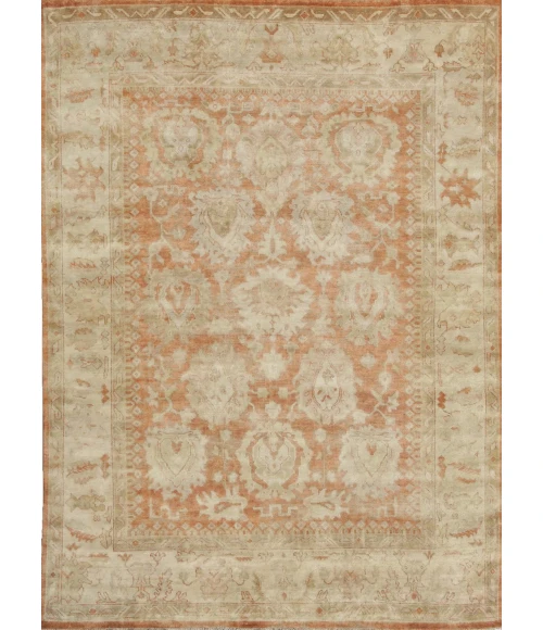 Exquisite Rugs Antique Weave Oushak Red/Beige 91396X9 6ft.X9ft. Rect. Rug