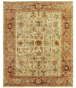 Exquisite Rugs Antique Weave Serapi Ivory/Rust 91606X9 6ft.X9ft. Rect. Rug