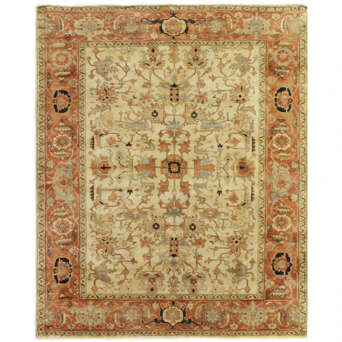 Exquisite Rugs Antique Weave Serapi Ivory/Rust 916010X14 10ft.X14ft. Rect. Rug