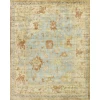 Exquisite Rugs Antique Weave Oushak Dark Blue/Beige 91616X9 6ft.X9ft. Rect. Rug