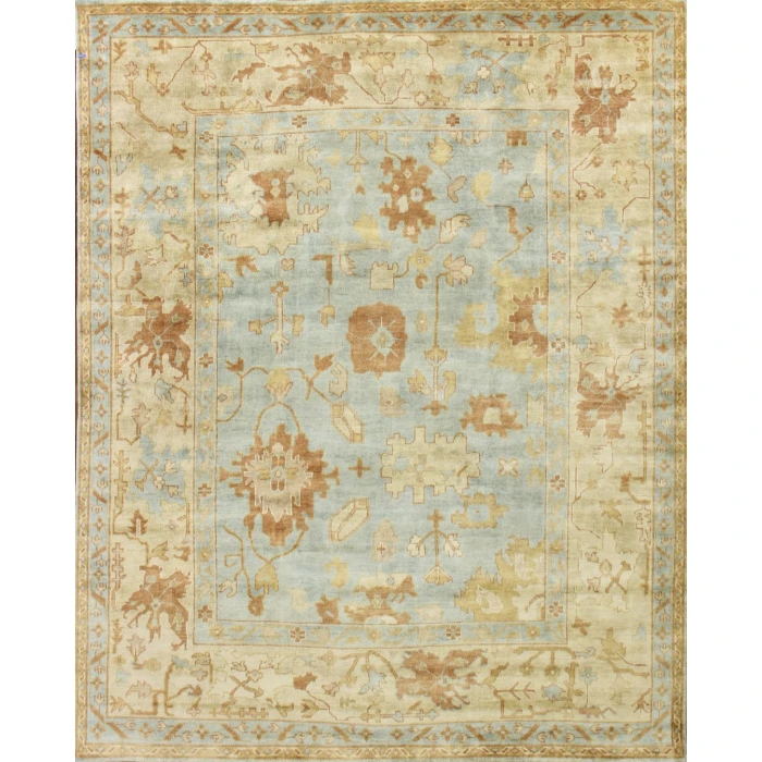 Exquisite Rugs Antique Weave Oushak Dark Blue/Beige 916115X20 15ft.X20ft. Rect. Rug